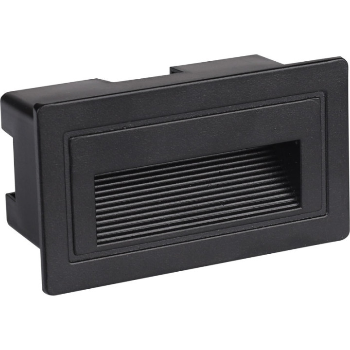 LED STEP LIGHT carré BLACK 3W 180LM 4200K AC220-240V IP65