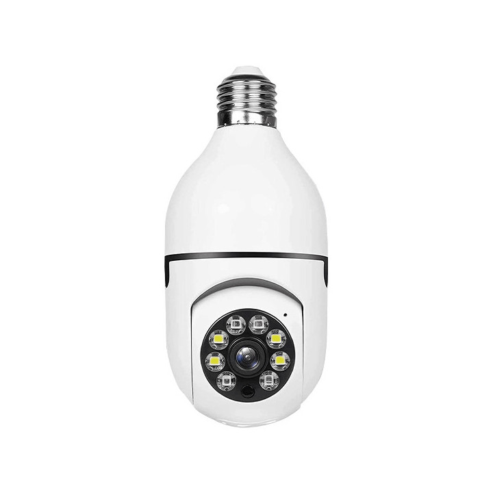 E27-SOCKET SMART BULB-CAMERA R:1280x960 MEMORY CARD-SLOT+APP