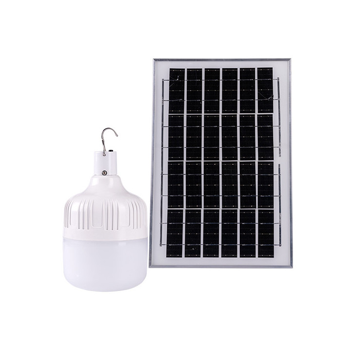 AMPOULE LED SOLAIRE 8W/6V 650LM 3.2V 6000K 5M CABLE