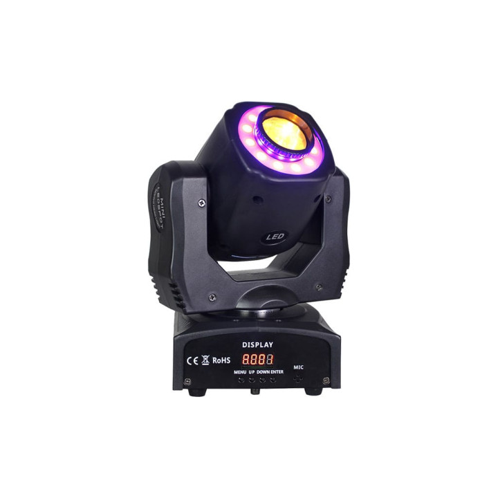 WL 60W spot LED moving +12 *0.2w RGB