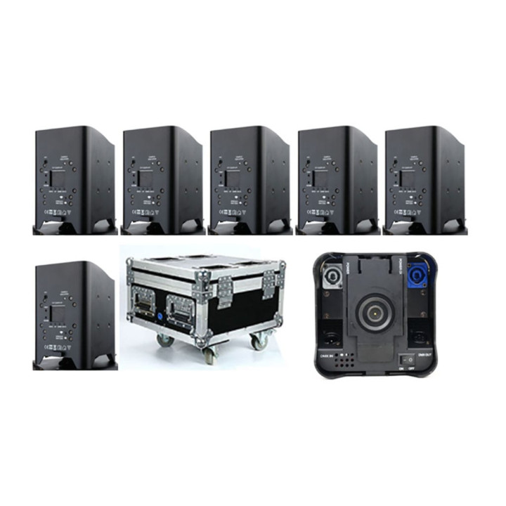 !4*10W WIFI CONTROL WIRELESS REMOTE RGBWA+UV+CHARGING F.CASE