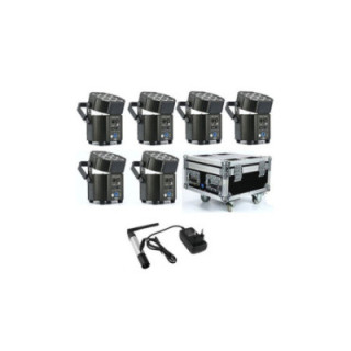 !9*10W RGBWA+UV 6IN1 LED PAR LIGHT + CHARGING F.CASE+WIRELESS TRANSMITTER