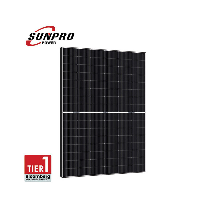 SunPro - 450W Bifacial BLACK FRAME N-Type TOPCON - TIER1
