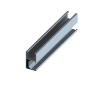 RAIL ALUMINIUM ARGENT 27*45mm 2.2m