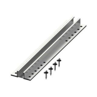 RAIL+TAPIS CAOUTCHOUC+VIS W70*H22*L380mm - ALUMINIUM