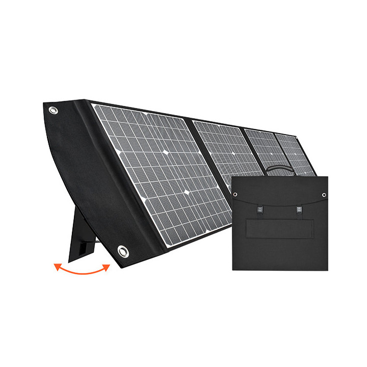 PANNEAU SOLAIRE PLIABLE 120W ETANCHE O:DC19V/6.31A - 2*USB-A-QC3.0, TYPE-C-PD45W, MC4