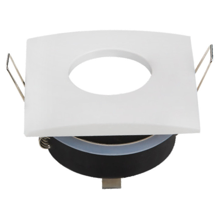 PROJECTEUR ALUMINIUM CARRÉ DOUILLE GU10 BLANC IP65 MAX-35W