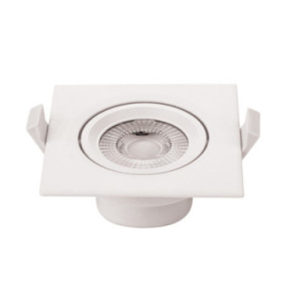 7W LED COB downlight LED SQUARE ROTATABLE AC100-240V 525lm 6000K