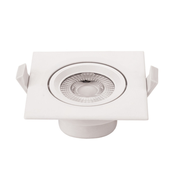 7W LED COB downlight LED SQUARE ROTATABLE AC100-240V 525lm 6000K