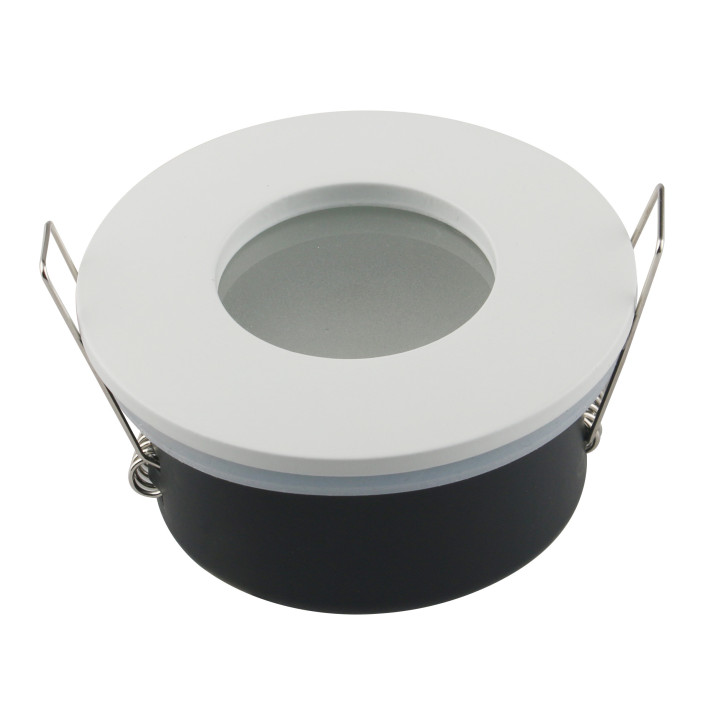 PROJECTEUR ALUMINIUM ROND DOUILLE GU10 BLANC IP65 MAX-35W