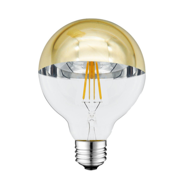 LED BULB G95 4W 400LM 2700K E27 175-265V HALF GOLDEN GLASS