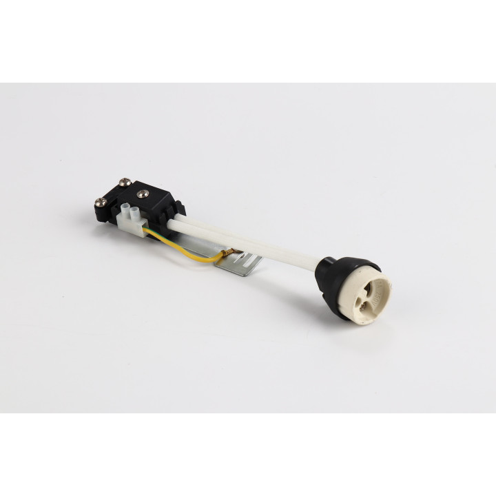SUPPORT DE LAMPE GU10 + 0,5 CARRÉ ISOLÉ + FIL DE TERRE
