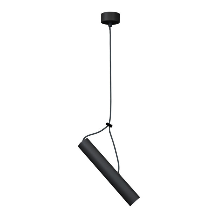 HANGING FIXTURE E27 ALUMINIUM BLACK BODY 4X40CM