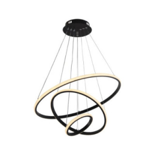 LED PENDANT LAMP 78W/4480LM BLACK 3000-6000K DIMMABLE + Remote Control