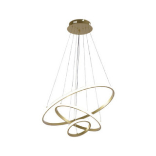 LED PENDANT LAMP 78W/4480LM BRUSHED GOLD 3000-6000K DIMMABLE + Remote Control