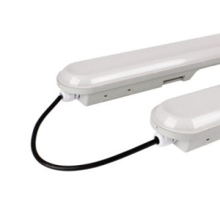 LED WATERPROOF LIGHT FIXTURE IP65 120CM 40W 5600LM 6000K - LINKABLE