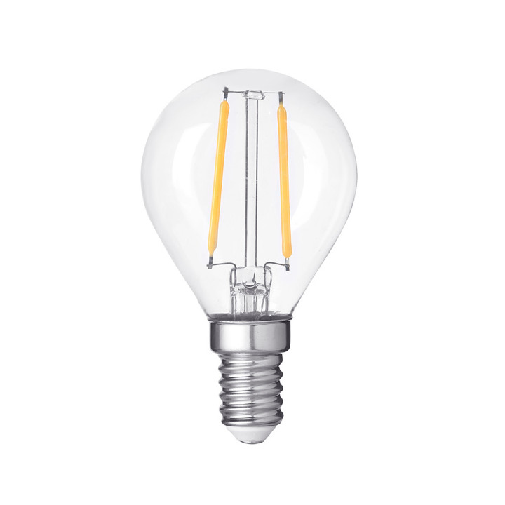 AMPOULE LED G45 4W 400LM E14 175-265V 2700K FILAMENT CLEAR GLASS DIMMABLE