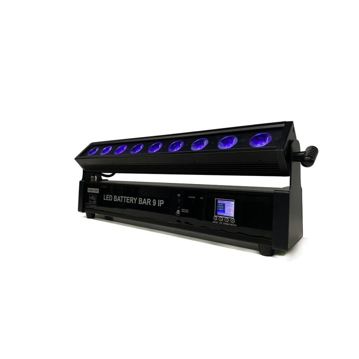 !9*10W WIFI CONTROL WATERPROOF RGBWA+UV 6in1 LED WIRELESS BATTERY WALL WASHER