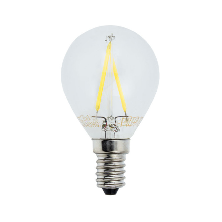 AMPOULE LED G45 2W 200LM E14 175-265V 6000K FILAMENT