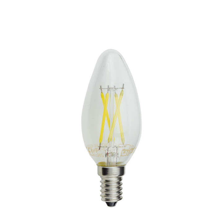 BOUGIE LED C35 4W 400LM E14 175-265V 2700K FILAMENT DIMMABLE
