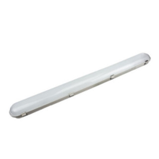 Réglette LED étanche IP65 120 cm 40 W 95 lm/W 6000 K - clips inox et