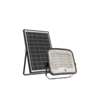Projecteur solaire LED 2000 lm 15 Ah CCT IP65 + capteur - télécommande