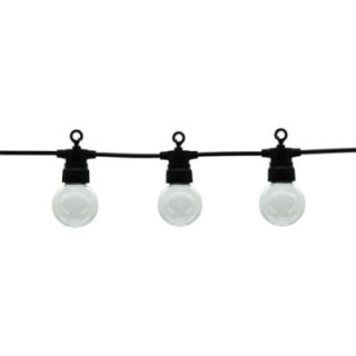 GUIRLANDE LUMINEUSE EXTÉRIEURE NOIRE AVEC AMPOULES 6000K 20PCSG45 IP65 13M