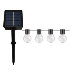 GUIRLANDE LUMINEUSE SOLAIRE 7M+2MCÂBLE DALIMENTATION 2800K 4.5V CLAIR