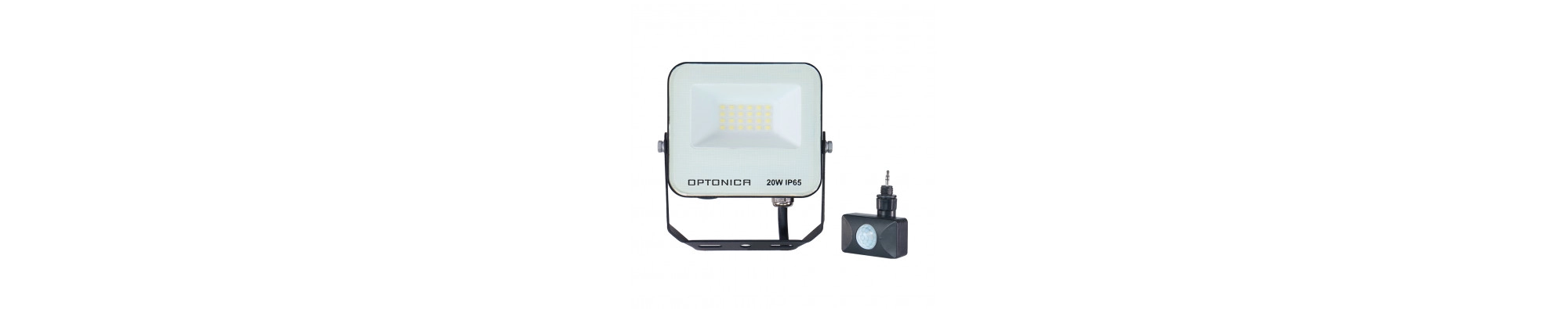 Projecteurs Cct En Verre Dépoli Capteur Facile À Fixer | Optonica LED