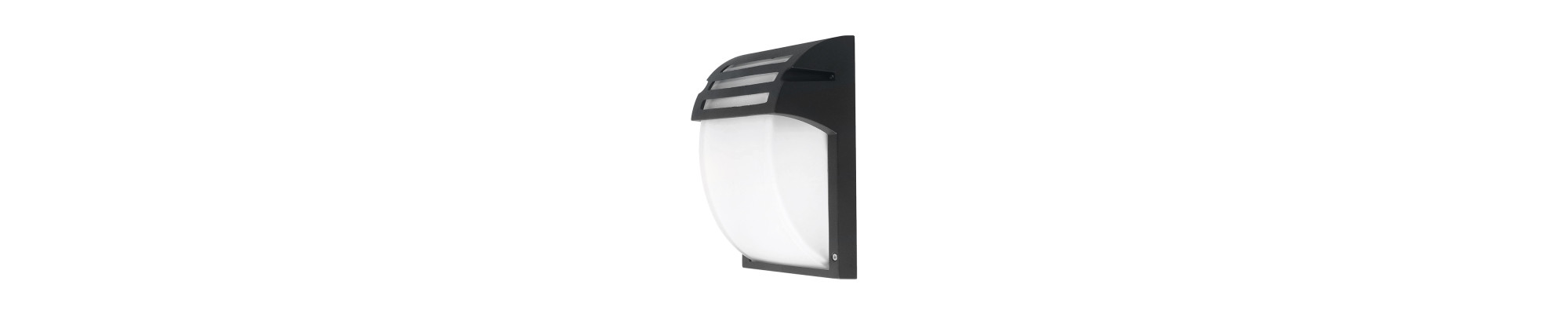 APPLIQUE MURALE ALUMINIUM NOIR MAT 1*E27