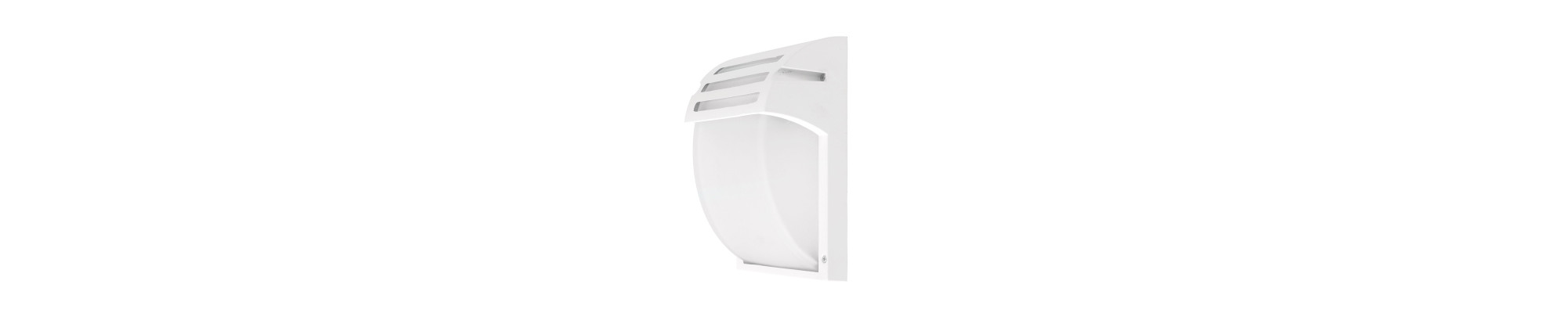 APPLIQUE MURALE ALUMINIUM BLANC MAT 1*E27