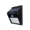 LAMPE SOLAIRE MURALE ALUMINIUM NOIR IP54 0.75W 6000K 5.5V