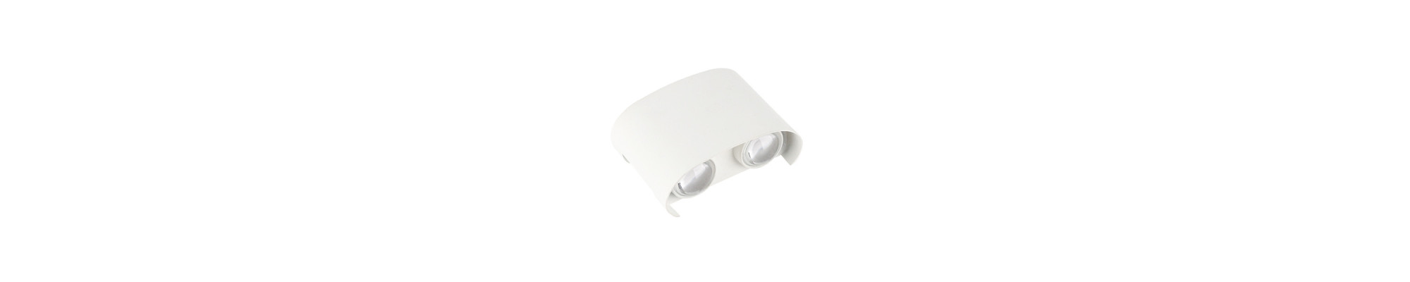 APPLIQUE LED AC220-240V 4W IP65 340LM CORPS BLANC 3000K - ALUMINIUM