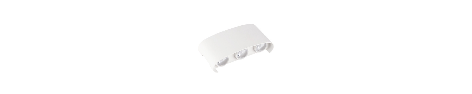 APPLIQUE LED AC220-240V 6W IP65 570LM CORPS BLANC 3000K - ALUMINIUM