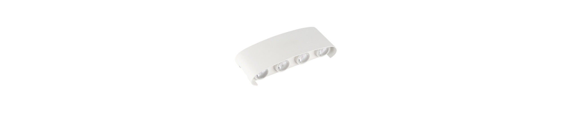APPLIQUE LED AC220-240V 8W IP65 710LM CORPS BLANC 3000K - ALUMINIUM