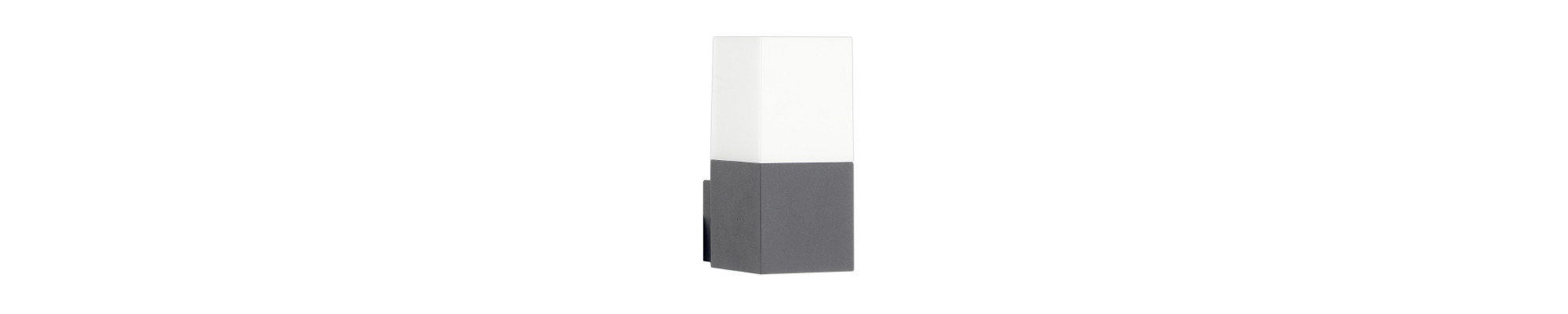 APPLIQUE MURALE ALUMINIUM GRIS FONCÉ 1*E27 IP54