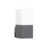 APPLIQUE MURALE ALUMINIUM GRIS FONCÉ 1*E27 IP54