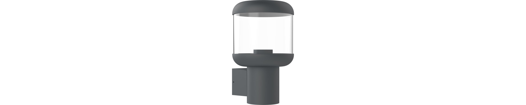 LAMPE MURALE ALUMINIUM CLAIR PC E27 DOUILLE 220-240V IP54
