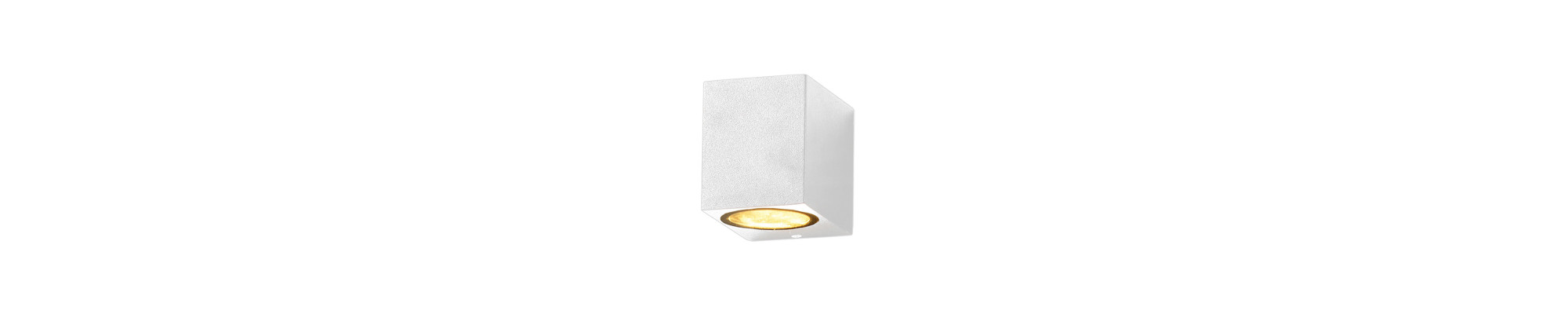 LAMPE MURALE ALUMINIUM CORPS BLANC IP54 PRISE GU10 AC220-240V