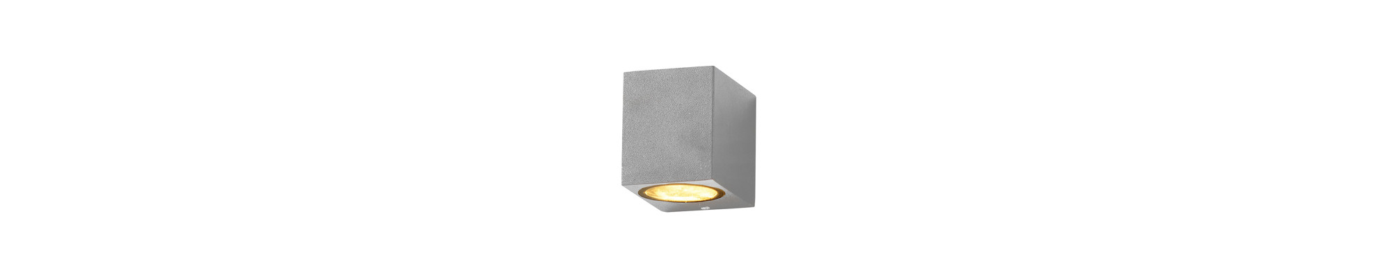 LAMPE MURALE ALUMINIUM ARGENT CORPS IP54 GU10 PRISE AC220-240V