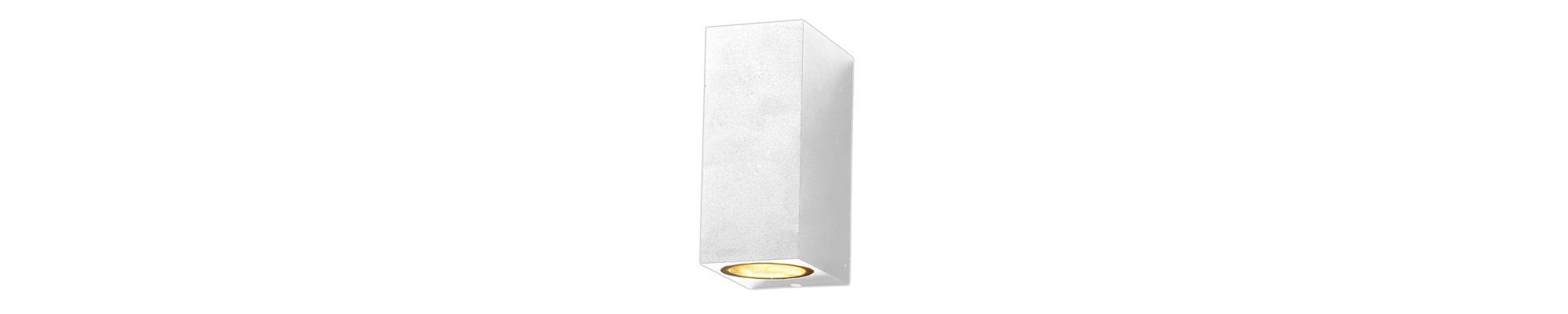 LAMPE MURALE ALUMINIUM CORPS BLANC IP54 2*GU10 PRISE AC220-240V
