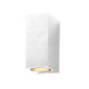 LAMPE MURALE ALUMINIUM CORPS BLANC IP54 2*GU10 PRISE AC220-240V