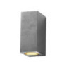 LAMPE MURALE ALUMINIUM ARGENT CORPS IP54 2*GU10 PRISE AC220-240V