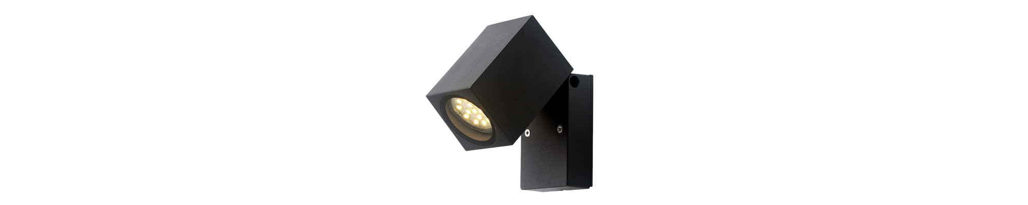 LAMPE MURALE ALUMINIUM CORPS NOIR IP44 GU10 SOCKET AC220-240V