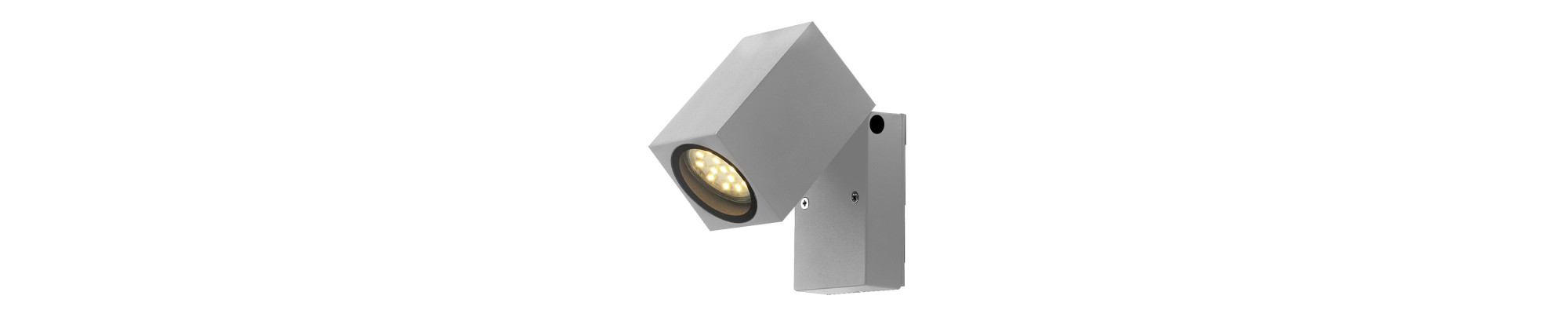 LAMPE MURALE ALUMINIUM ARGENT CORPS IP44 GU10 PRISE AC220-240V