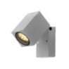 LAMPE MURALE ALUMINIUM ARGENT CORPS IP44 GU10 PRISE AC220-240V