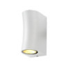 LAMPE MURALE ALUMINIUM CORPS BLANC IP44 2*GU10 PRISE AC220-240V