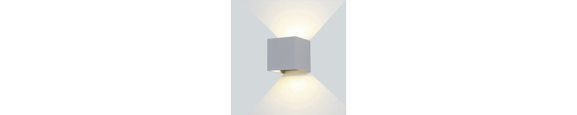 APPLIQUE LED EPISTAR AC220-240V 12W IP54 1320LM GREY BODY 3000K