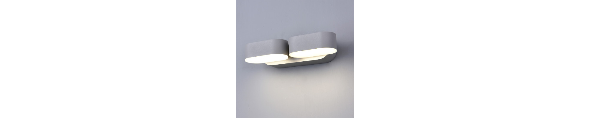LED applique murale EPISTAR AC220-240V 2*6W IP54 1320LM GREY BODY 3000K