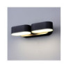 LED applique murale EPISTAR AC220-240V 2*6W IP54 1320LM BLACK BODY 4000K